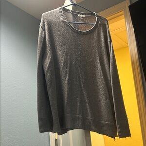 Ella Moss Gray Crewneck Sweater